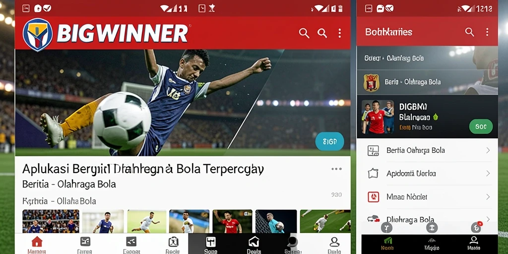 Antarmuka aplikasi BIGWINNER yang menarik dan informatif.