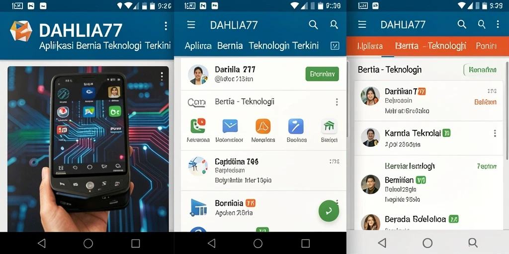 Tampilan antarmuka DAHLIA77 yang menarik dan informatif.