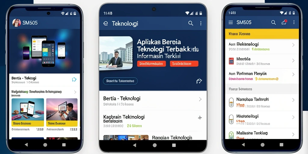 Tampilan antarmuka SM605 yang modern dan informatif.