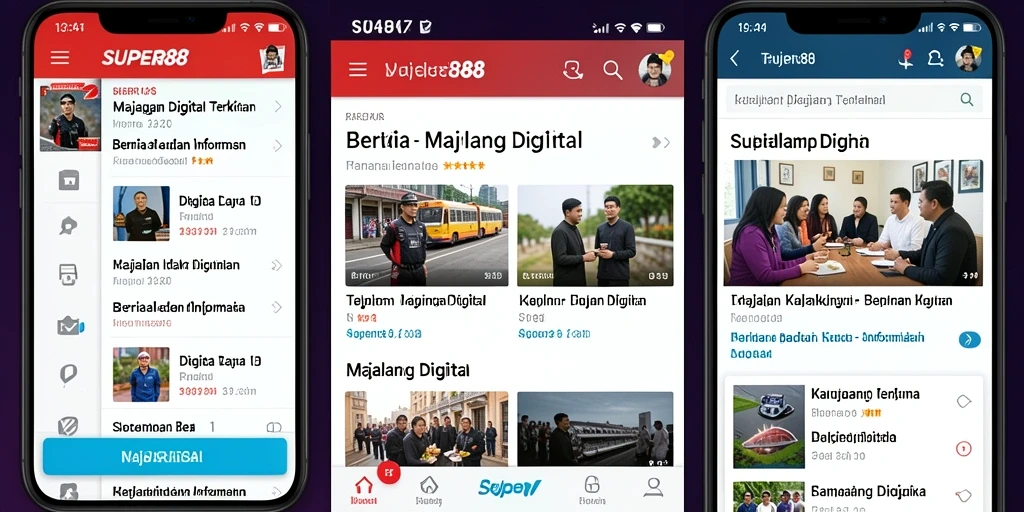 Screenshot utama SUPER88 menampilkan antarmuka aplikasinya yang intuitif dan menarik.