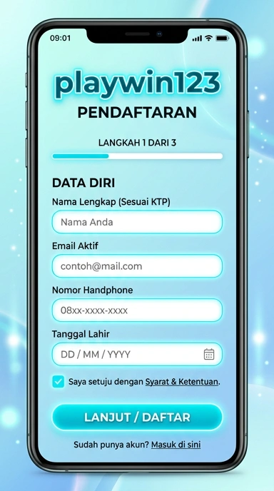 Cara Mudah Daftar Akun playwin123 di Android