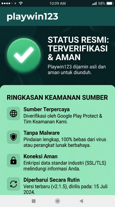 Halaman Resmi Playwin123 untuk Pengguna Android di Indonesia